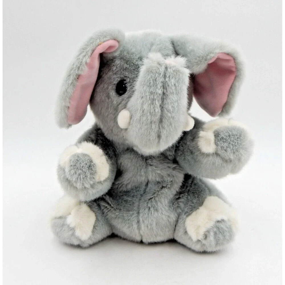 Grey Elephant Hand Puppet by RBI Ron Banafato Inc Puppet 10 Inch